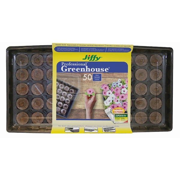 Jiffy Jiffy 50 Cells 11 in. W X 22 in. L Seed Starting Kit 1 pk J450ST-20 - main